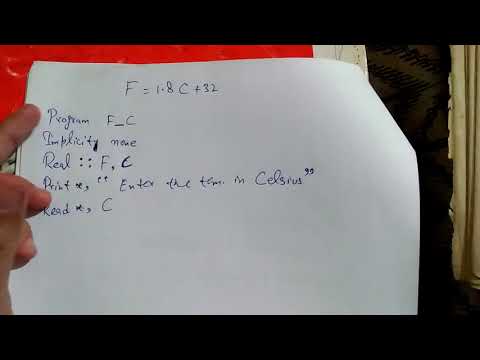 Fortran 90 Program to Convert Celsius to Fahrenheit | Step-by-Step Explanation | Beginner Tutorial