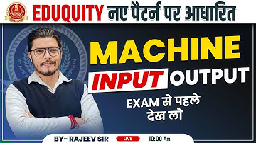Machine Input Output Reasoning | SSC Eduquity Pattern Based Questions | Complete Class by Rajeev Sir