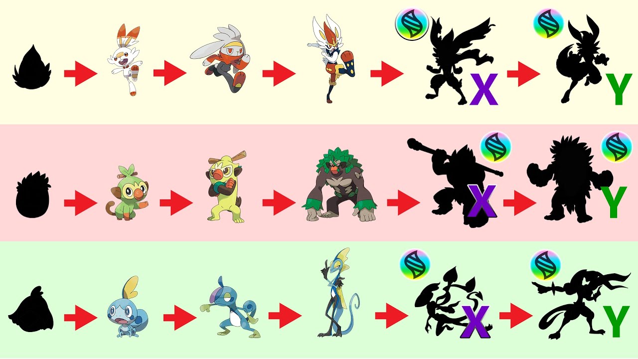 Gen 8 Starter Pokémon Mega Evolution Youtube