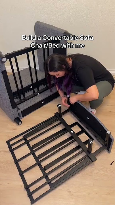 dark gray sleeper sofa chair#readingchair#recliningchair#sofabed#sleepersofabed#sofabedwithstorage