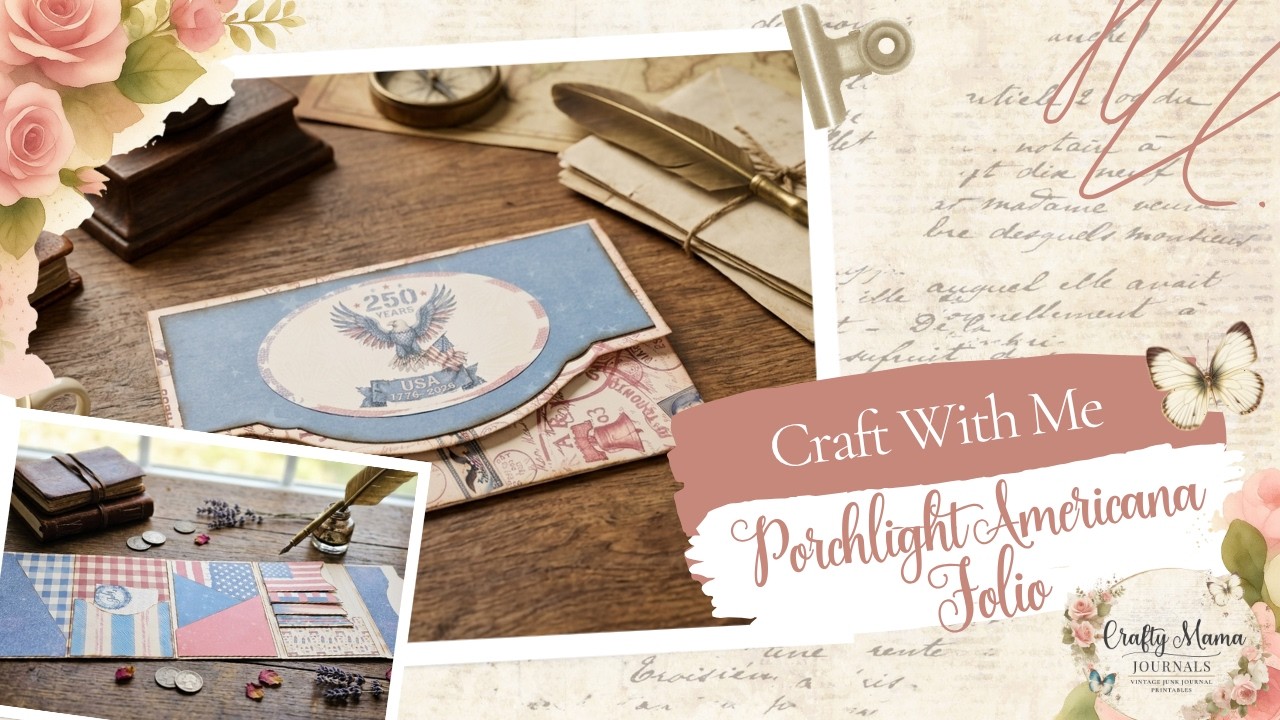 Craft With Me | Porchlight Americana Folio | Vintage 4th of July Junk ...