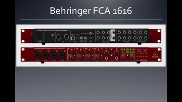 MUS239 Class 1 Behringer FCA1616