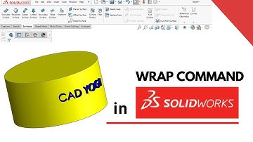 SolidWorks, Use of Wrap Command #cad #solidworks #mechanicalengineering #designengineer