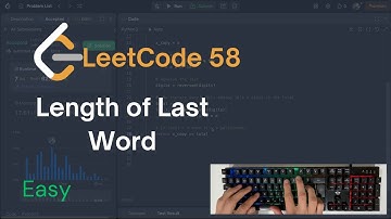 Leetcode Length Of Last Word Solved - No Talking - ASMR Coding