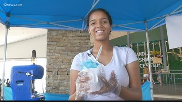 Chandler teen opens shaved ice business just as summer temps heat up