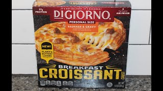 DiGiorno Sausage & Gravy Breakfast Croissant Personal Size Pizza Review by Lunchtime Review 2,763 views 1 month ago 9 minutes, 41 seconds