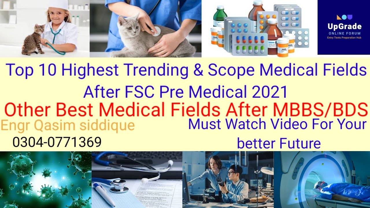 Top 10 Medical Fields in Pakistan 2021|| Best Medical Fields After FSC