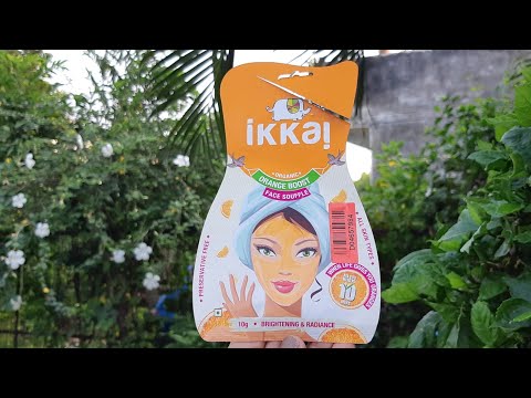 Ikkai by lotus herbals orange boost face souffle face pack review | instant face brightening mask |