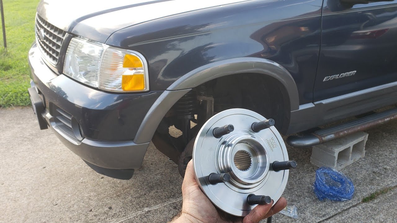 02-05 Ford Explorer Front Wheel Bearing Hub Replacement How to Remove &  Install - YouTube
