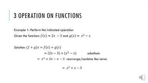 GENMATH: 3.1 Operation of Functions Part 1