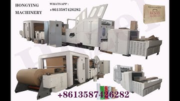 250mm M gusset paper bag making machine with die patch cutting and 2 color flexo printing machine