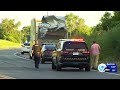 Box truck slams into railroad bridge over Onondaga Lake Parkway in Salina