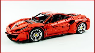 CaDa Ferrari 488 Master Series C61042W MOC Super Car Speed Build - Brick Builder