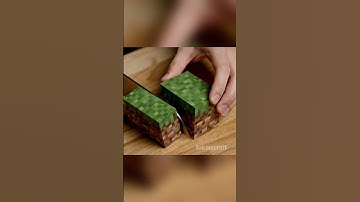 Satisfying asmr video minecraft blocks are sliced #shorts #minecraft #asmr