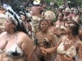 Desfile del festival tapati rapa nui isla de pascua o rapa nui