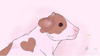 Baby cow 🥰🐮🍓💖Strawberry cow  (FlipaClip animation)tik tok