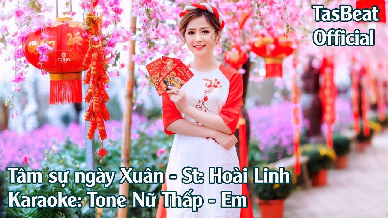 Karaoke Tâm Sự Ngày Xuân - Tone Nữ Thấp | TAS BEAT