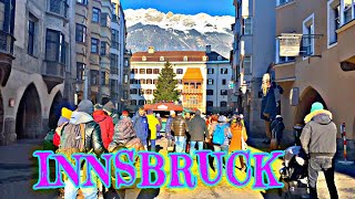 INNSBRUCK Winter WALK | Tirol AUSTRIA | 4K City Life