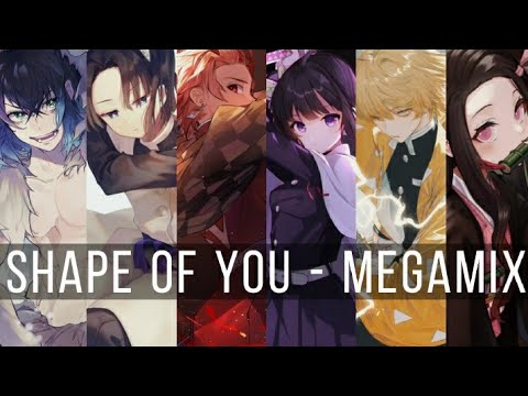 Nightcore Shape of You Megamix Switching Vocals