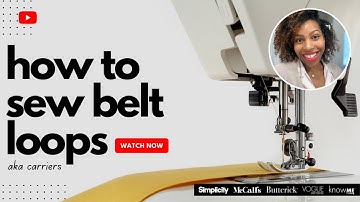 How-to Sew: Belt Loops aka Carriers with Brittany J Jones
