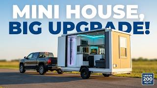 House on wheels upleved! Quick tour of the newest #prefab #BOXABL #affordablehousing #BabyBOX
