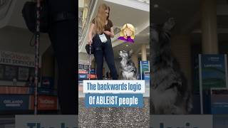 Its AMAZING how insanely IGNORANT people can be… #servicedog #disabled #disability #advocate #foryou