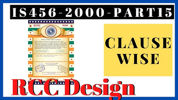 IS456-2000 II Understanding of RCC II Part-15 II Concept Civil