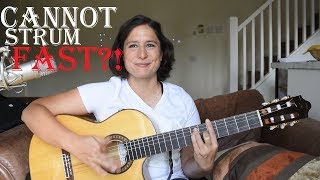 Top 3 reasons why you CANNOT strum fast on guitar ✔