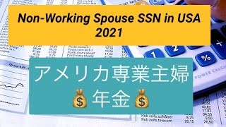 アメリカ専業主婦の年金Social Security for Nonworking Spouses in USA