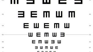 17 inch LCD VISION CHART ESSENSE Optotypes Shows