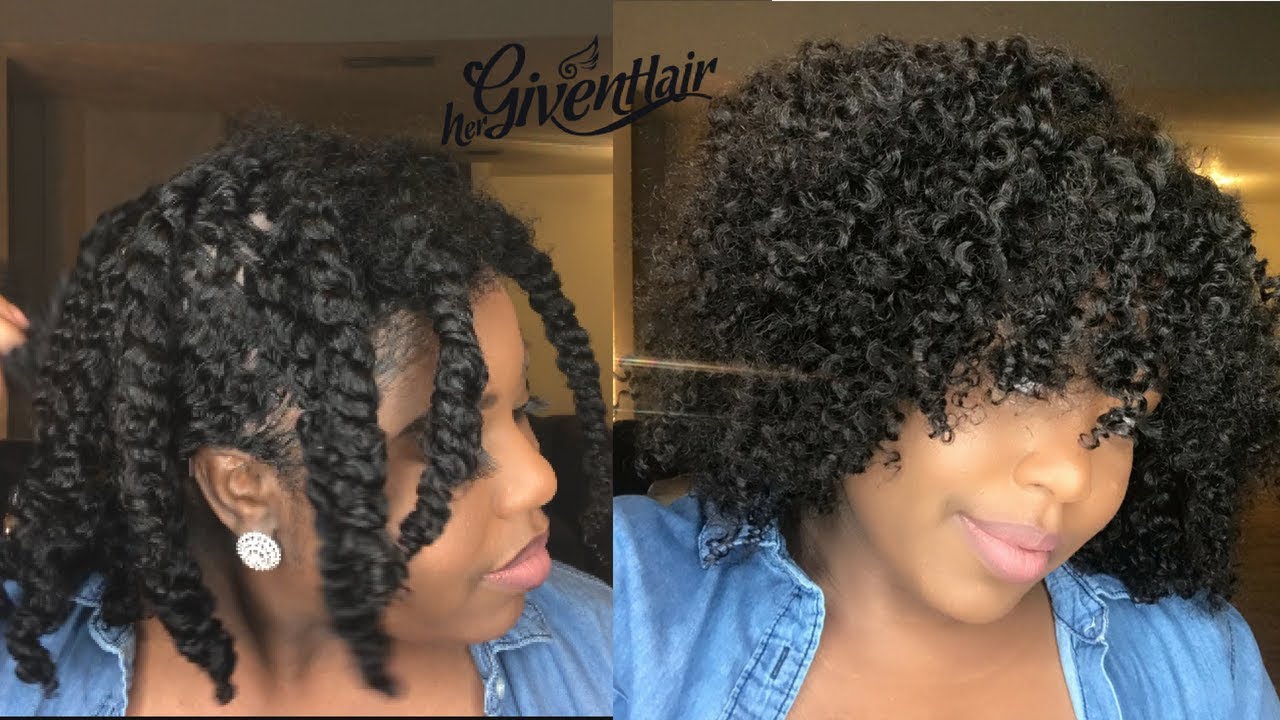 The MOST NATURAL WIG EVERRRR Defined Twist Out HerGivenHair YouTube