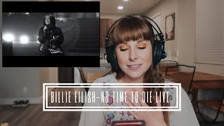 Vocal coach reacts to Billie Eilish “No time to die” LIVE Jimmy Fallon