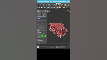 Achieving Perfect Topology After Boolean Operations in 3ds Max #shorts #3dsmax