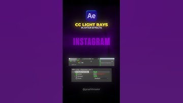 light rays after effects | after effects tutorial