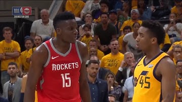 Clint Capela & Donovan Mitchell   Double Technical   Jazz vs Rockets Game 4   YouTube