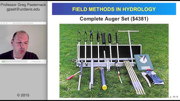 Field Methods in Hydrology, Chapter 16- Subsurface Sediment Characterization and Sampling