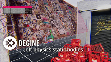 Jolt Physics Static Body Test in Degine