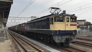 JR貨物 3075レ EF65-2139号機 国鉄特急色 赤プレート 【予讃線 丸亀 & 多度津駅構内】