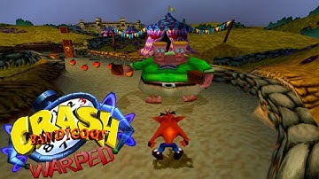 Crash Bandicoot 3: Warped (PS1) 105% - Part 19 - Double Header
