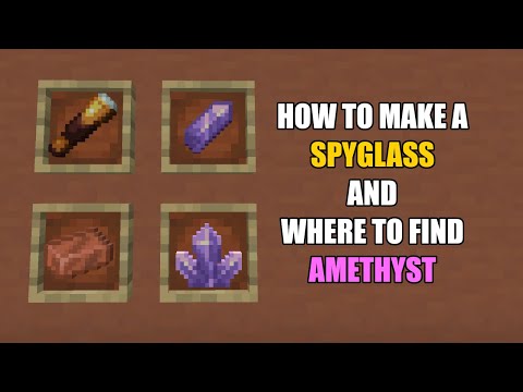 AMETISTA, RAME E COME MESTIERE SPYGLASS in Minecraft 1.17 AGGIORNAMENTO - SNAPSHOT [20w45a] TUTORIAL