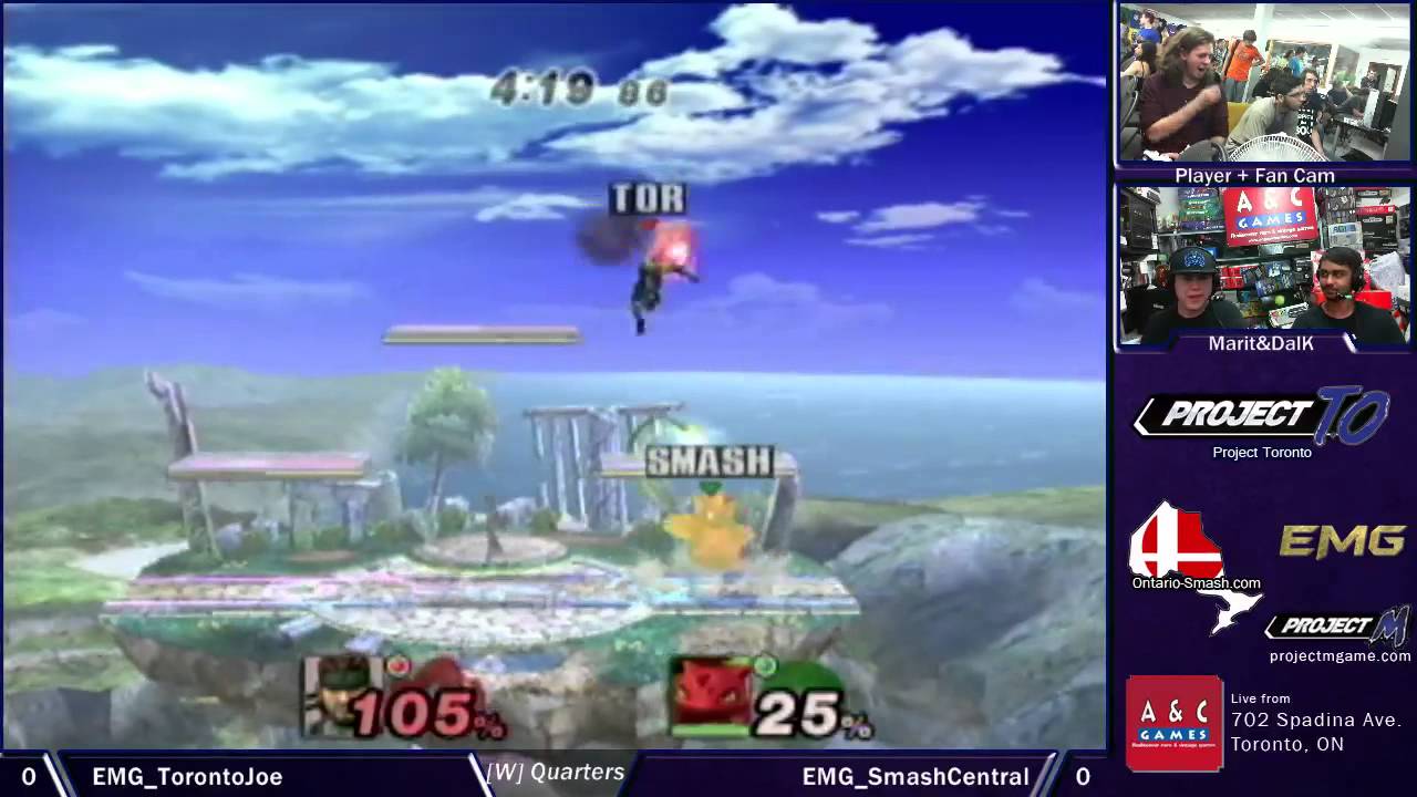 EMG Toronto Joe (Snake,Squirtle) vs EMG SmashCentral (Ivysaur, Charizard) - Project T.O Top 16