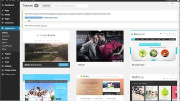 Simple Article - Installing theme