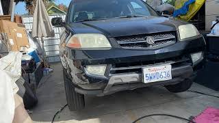 20200420 2002 Acura MDX transmission oil change at 130k next one is 180k
