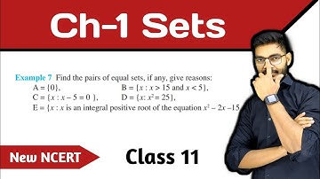 Example 7 Sets Class 11 || Example 7 Chapter 1 Sets Class 11 New NCERT || Examples of sets