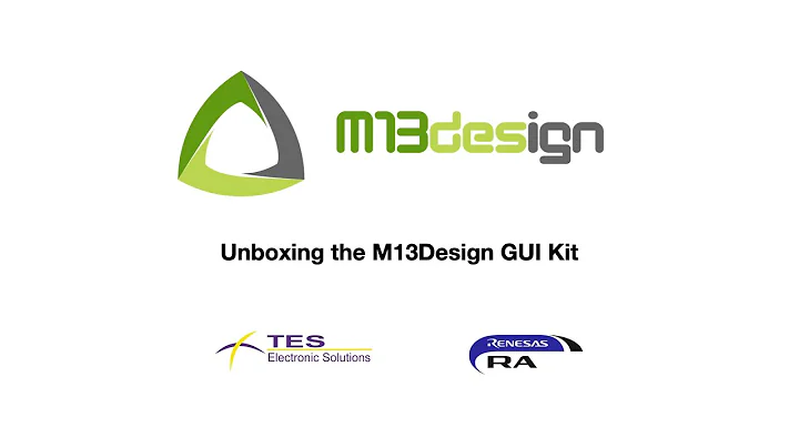 Unboxing the M13Design Kit for the Renesas RA6M3 MCU & running Guiliani