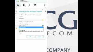 3. Microsoft Skype for Business Instruction Series - How to Add a Contact/Contact Group