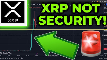XRP Is NOT A SECURITY: JUDGE SAYS! (🚨BREAKING NEWS - HUGE PUMP)