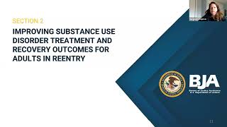 FY22 SCA Improving Substance Use Disorder Treatment and Recovery Outcomes for Adults in Reentry