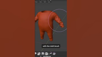 Blender Sculpting Brushes Tip for Easy Folds