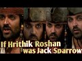 if captain Jack Sparrow role was played by Bollywood Star Hrithik Roshan😁🔥🔥🔥